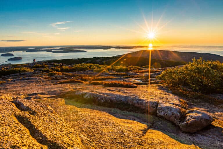 Cadillac Mountain sunset view