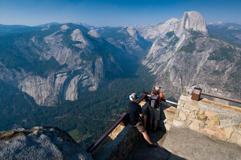 Viewing Half Dome from Glacier Point in Yosemite National Park, Claifornia